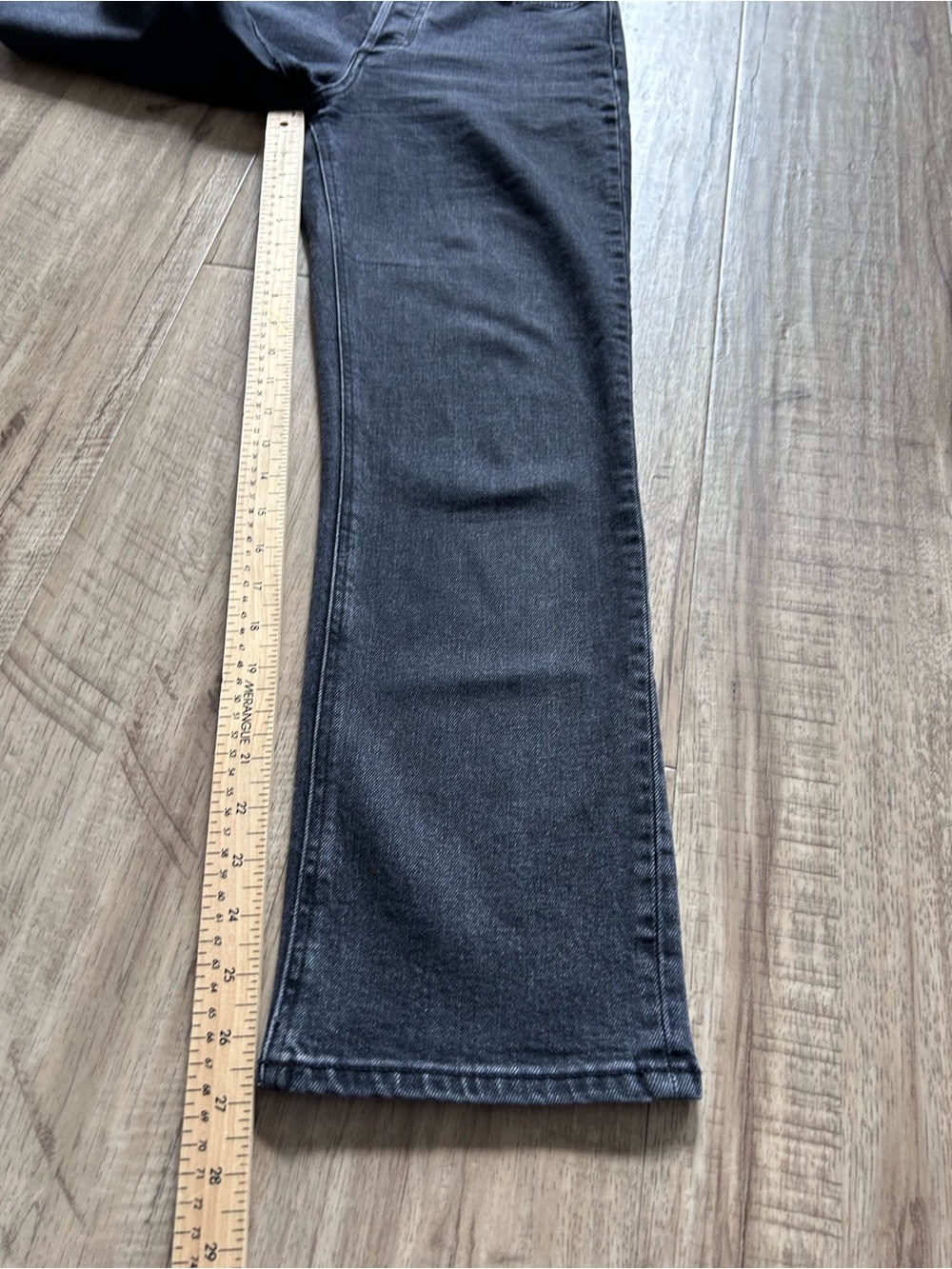 Denim Forum The Arlo Hi-Rise Straight Jean 28L neutral timeless classic - Picture 6 of 11